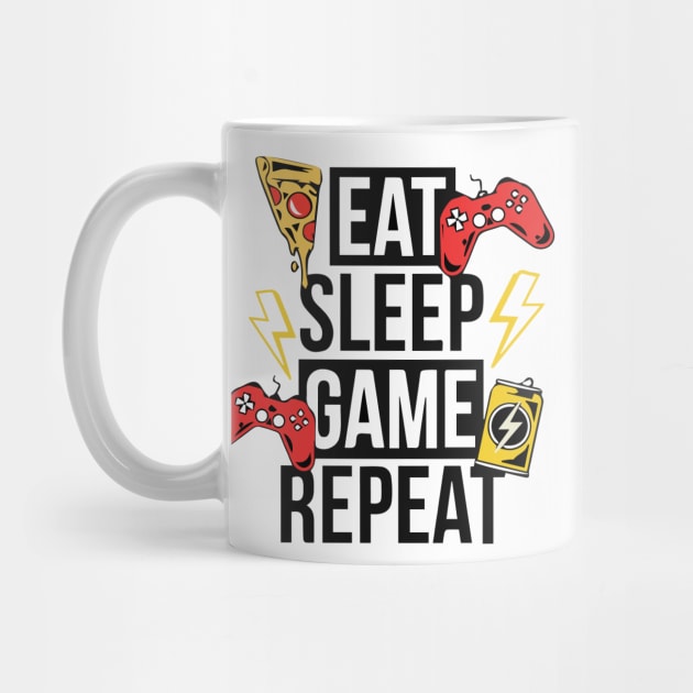 Eat Sleep Game Repeat by iconking